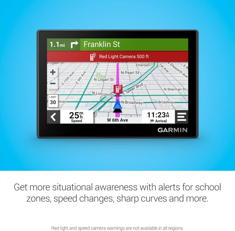 Garmin Drive™ 53 GPS Navigator, High-Resolution Touchscreen, Simple On-Screen Menus and Easy-to-See Maps, Driver Alerts