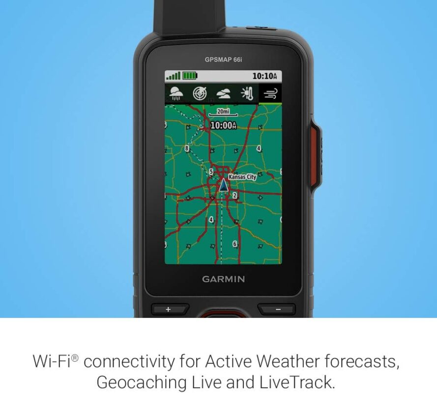 Garmin GPSMAP 66i, GPS Handheld and Satellite Communicator, Featuring TopoActive mapping and inReach Technology