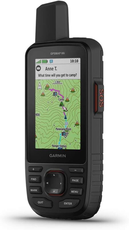 Garmin GPSMAP 66i, GPS Handheld and Satellite Communicator, Featuring TopoActive mapping and inReach Technology