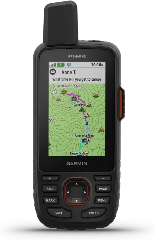 Garmin GPSMAP 66i, GPS Handheld and Satellite Communicator, Featuring TopoActive mapping and inReach Technology