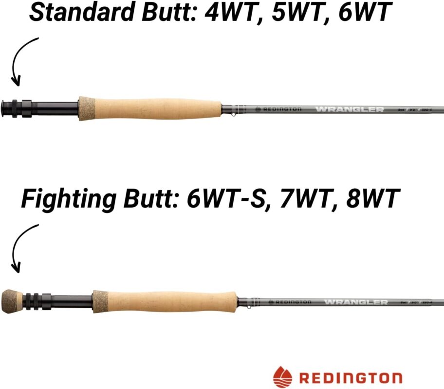 Redington Wrangler Fly Fishing Rod, 4-Piece Fly Rod, Durable Nylon Travel Tube