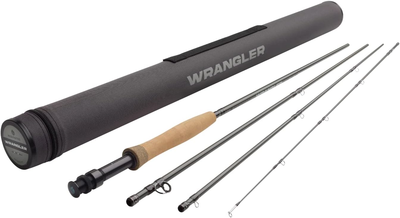 Redington Wrangler Fly Fishing Rod, 4-Piece Fly Rod, Durable Nylon Travel Tube