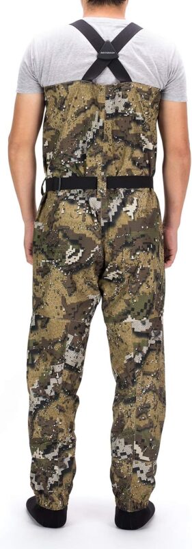 BASSDASH Breathable Ultra Lightweight Veil Camo Chest Stocking Foot Fishing Hunting Waders for Men