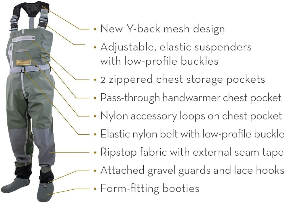 FROGG TOGGS mens Pilot River Guide Hd Stockingfoot Chest Wader