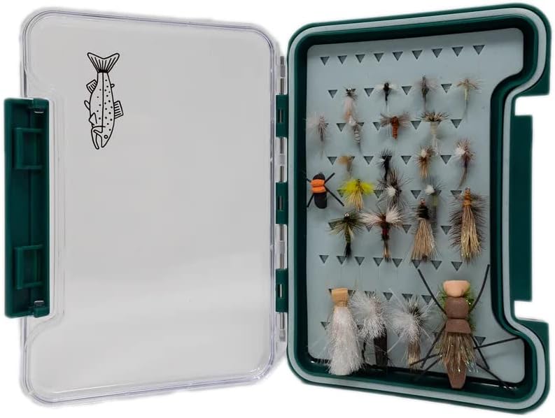 Loaded Dry Fly Box with 24 Flies