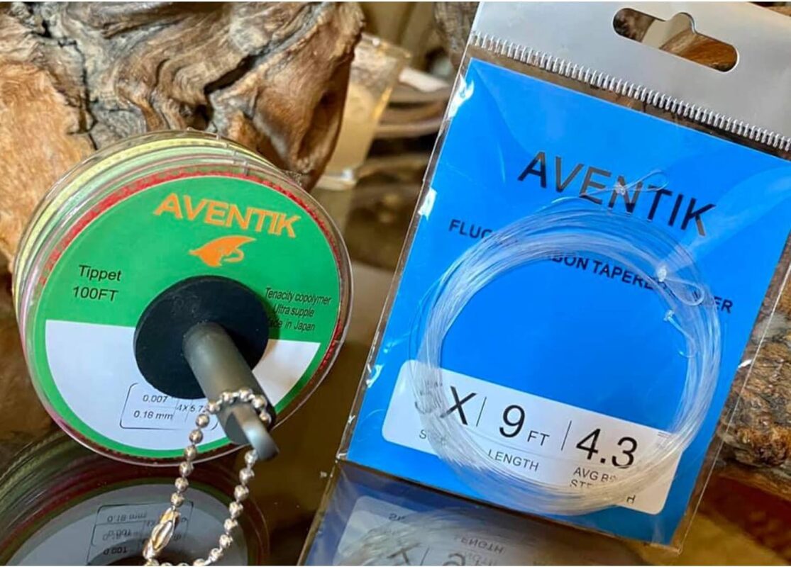 3 PC Aventik Premium Fly Fluorocarbon Tapered Leader Fly Line Freshwater Saltwater 9ft Fly Tippet Tapered Leader Fly Fishing Leaders Pro Looped X0 to X7