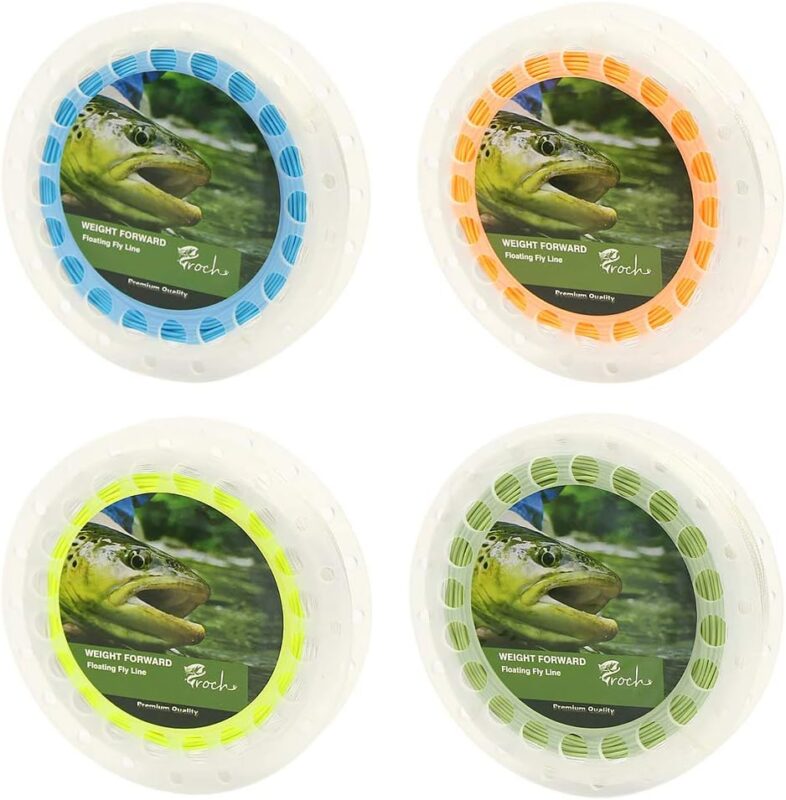 Croch Weight Forward Fly Fishing Line WF 3F 4F 5F 6F 7F 8F 100ft + Backing Line + 9ft Leader