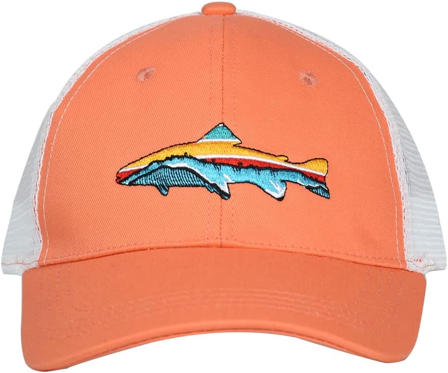 EDTREK Breathable Fishing Trucker Hats for Men and Women - Unique Fish Embroidery for Anglers