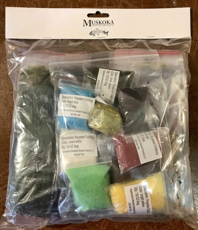 Fly Tying Material Feather and Dubbing Starter Kit