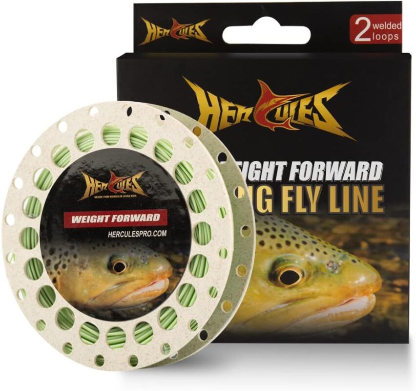 HERCULES Fly Fishing Line Floating Weight Forward Fly Line with Double Welded Loop