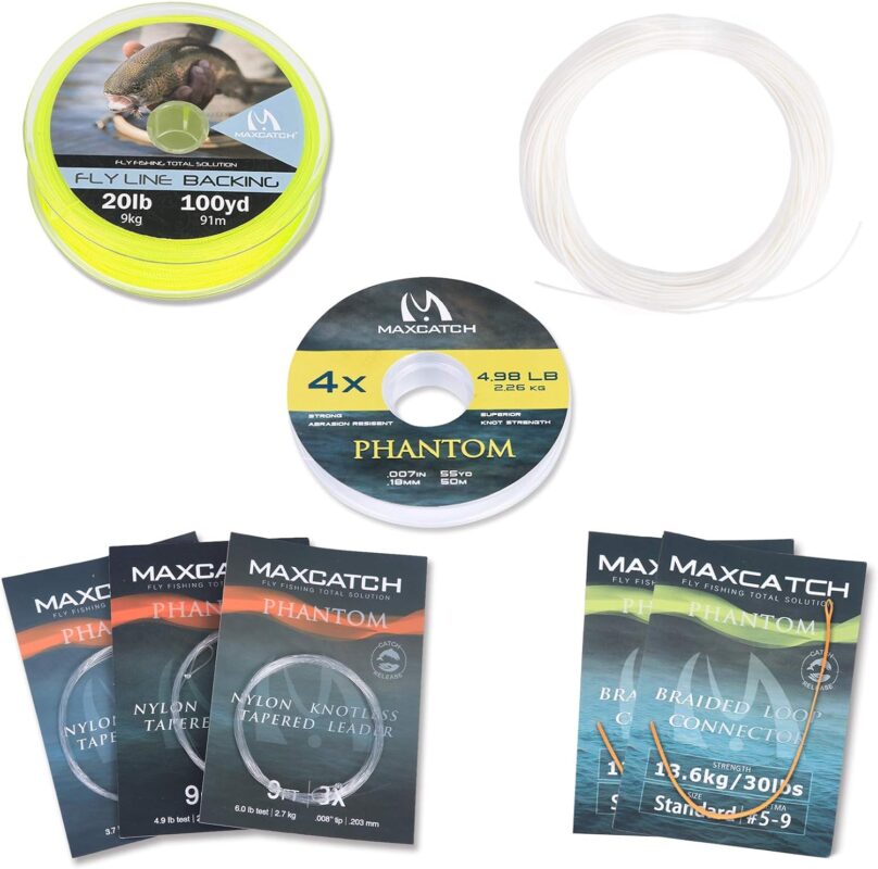 M MAXIMUMCATCH Maxcatch Best Price Fly Fishing Line (Weight Forward, Floating) and Fly Line Combo with Backing Leader and Tippet (1F/2F/3F/4F/5F/6F/7F/8F/9F/10F)