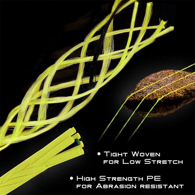 M MAXIMUMCATCH Maxcatch Braided Fly Line Backing for Fly Fishing 20/30lb(White, Yellow, Orange, BlackWhite, BlackYellow, Blue, Pink, Green, Purple)