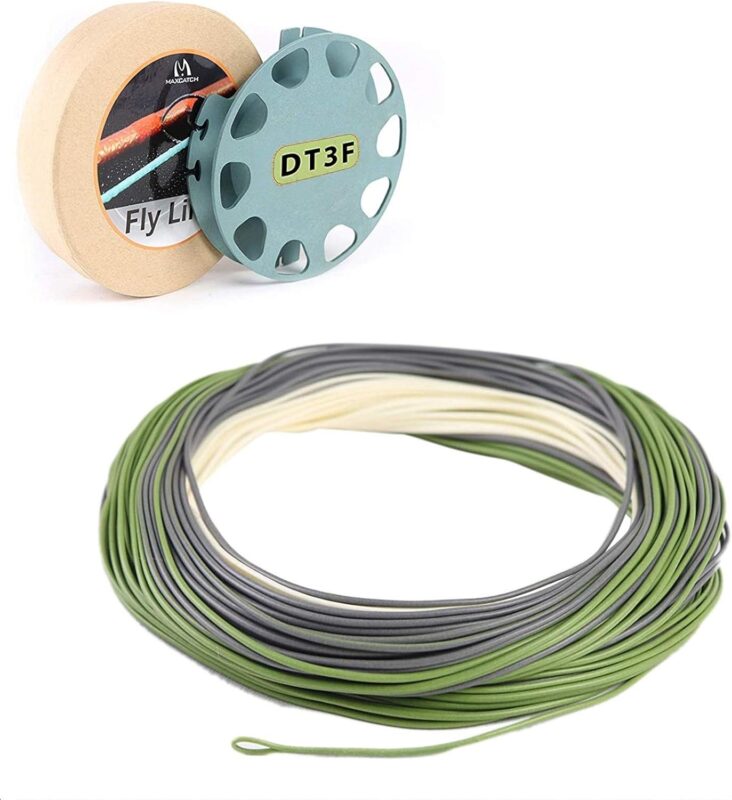 M MAXIMUMCATCH Maxcatch Troutlite Double Taper Fly Fishing Line DT 3/4/5/6F 90FT with 2 Welded Loop