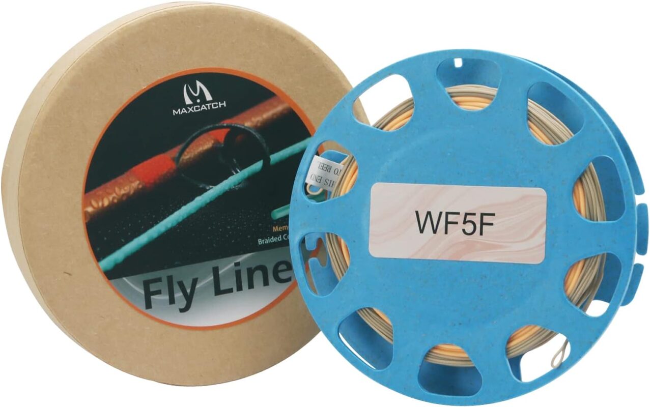 Maxcatch Fly Line Weight Forward WF2/3/4/5/6/7/8F 80FT-100FT with 2 Welded Loop Special Design for Fly Fishing