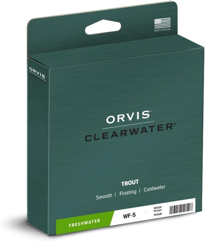 Orvis Clearwater Fly Line - Versatile 90-Foot Weight Forward 3-9WT Fly Fishing Line with Welded Loop, Multifilament Core