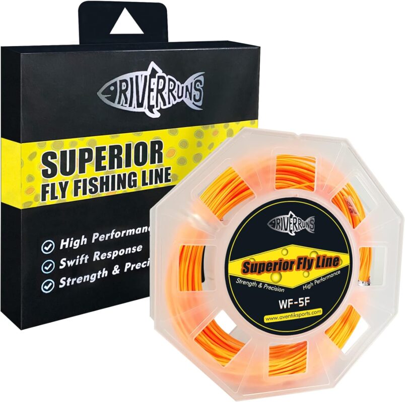 Riverruns Fly Fishing Floating Line with Welded Loop Weight Forward Fly Lines 85FT WF3 4 5 6 7 8F