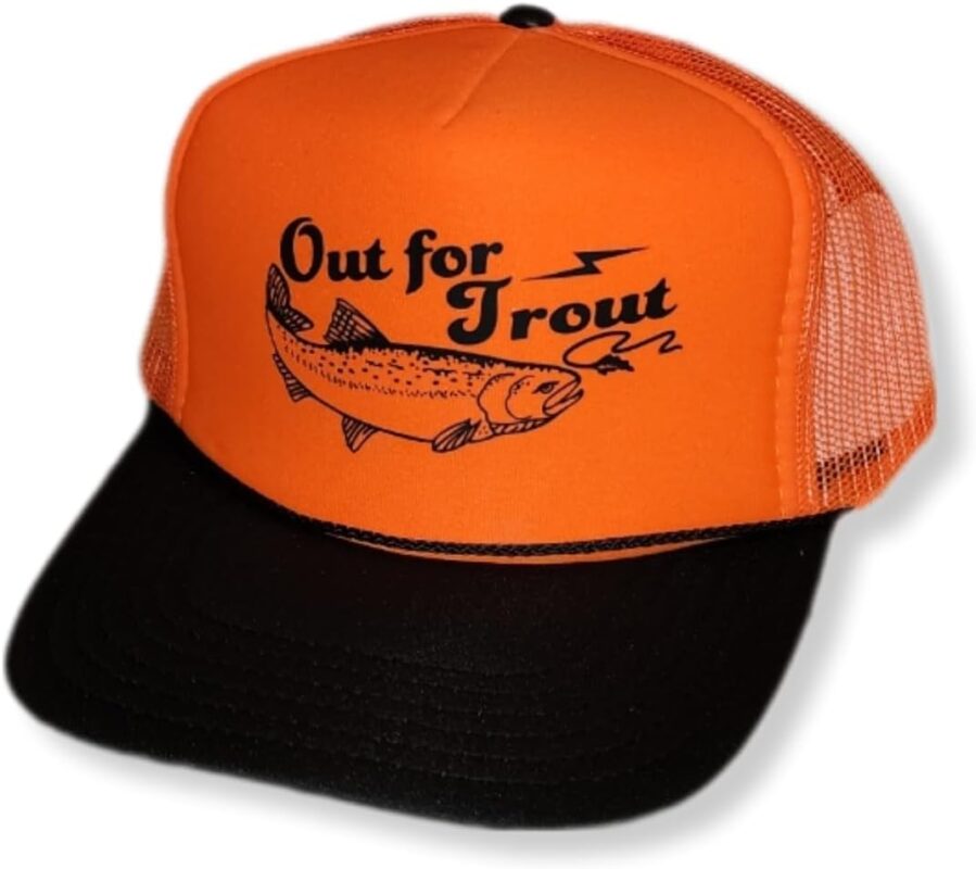 ThatsRad Out for Trout Corduroy Snapback Cap Fly Fishing Fisherman